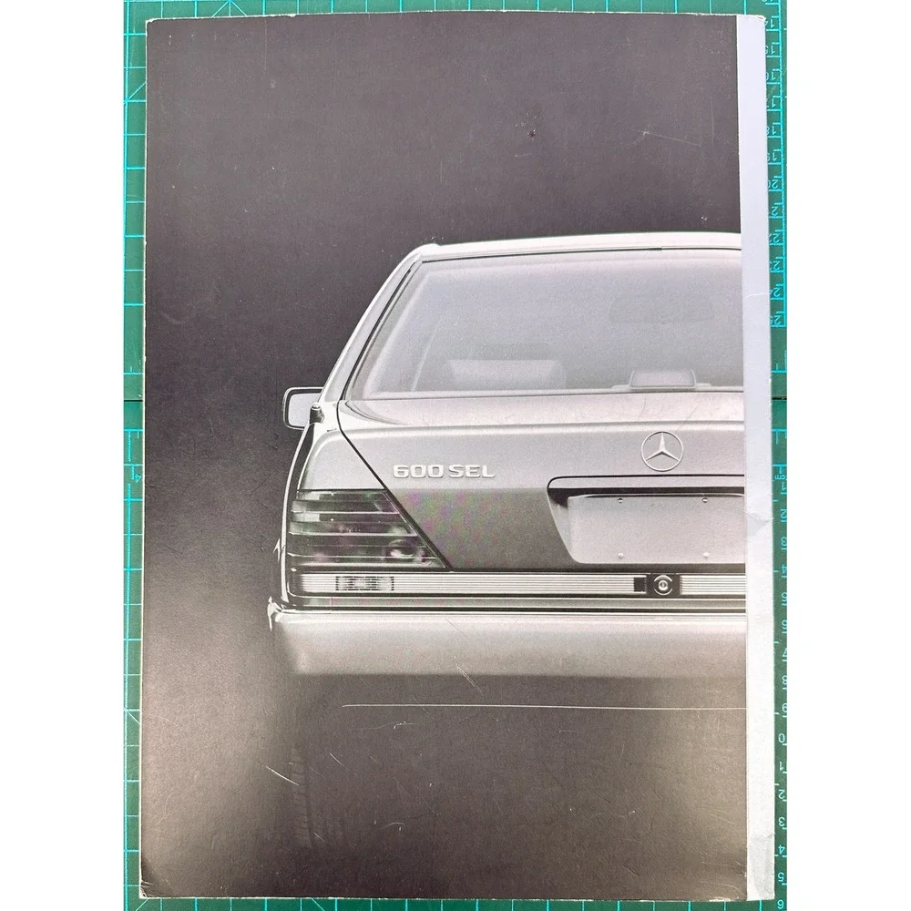 Vintage 1992 Mercedes-Benz S-Class W140 Sales Brochure 600 SEL 500 SEL Catalog